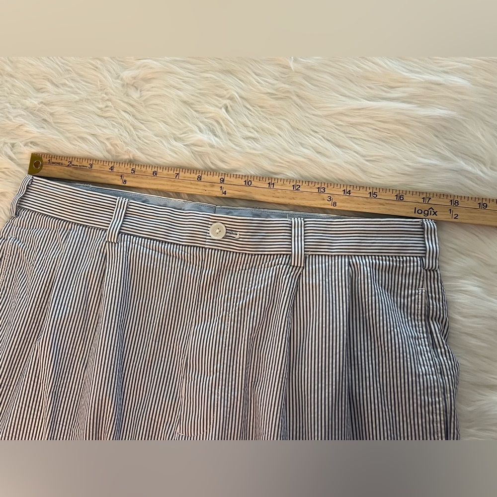 Brooks Brothers Elliot Pants Genuine Seersucker Striped Size 35x32 - Picture 9 of 11
